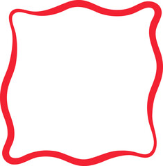 Square frame illustration. Abstract decorative frame hand drawing design element