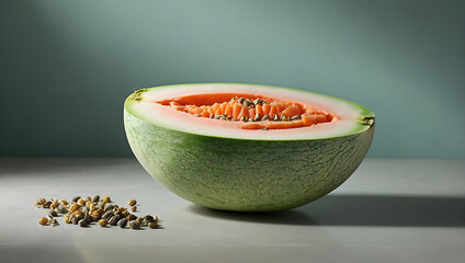 Soczysty Melon – Idealny na Letnie Ochłodzenie - obrazy, fototapety, plakaty