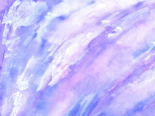 Fototapeta na wymiar Purple watercolor background with white stains, abstract texture