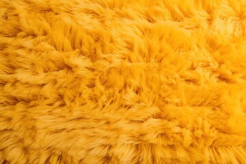Yellow plush carpet close-up photo, flat lay