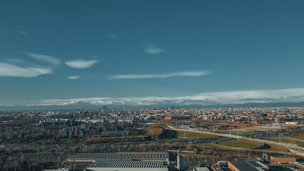 Aerial Photography Italy City San Donato Milanese. Milan, Italiy, Lombardia. Italiano Fotografia aerea Italia Citta San Donato Milanese. Milano, Italia, Lombardia.