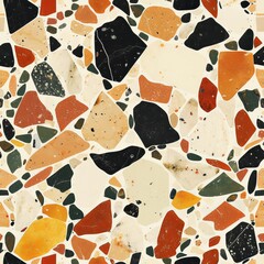 terrazzo texture, top view. natural mosaic floor, building material, background.