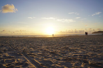 Fototapeta premium Sunrise at Beach do Santinho Floripa
