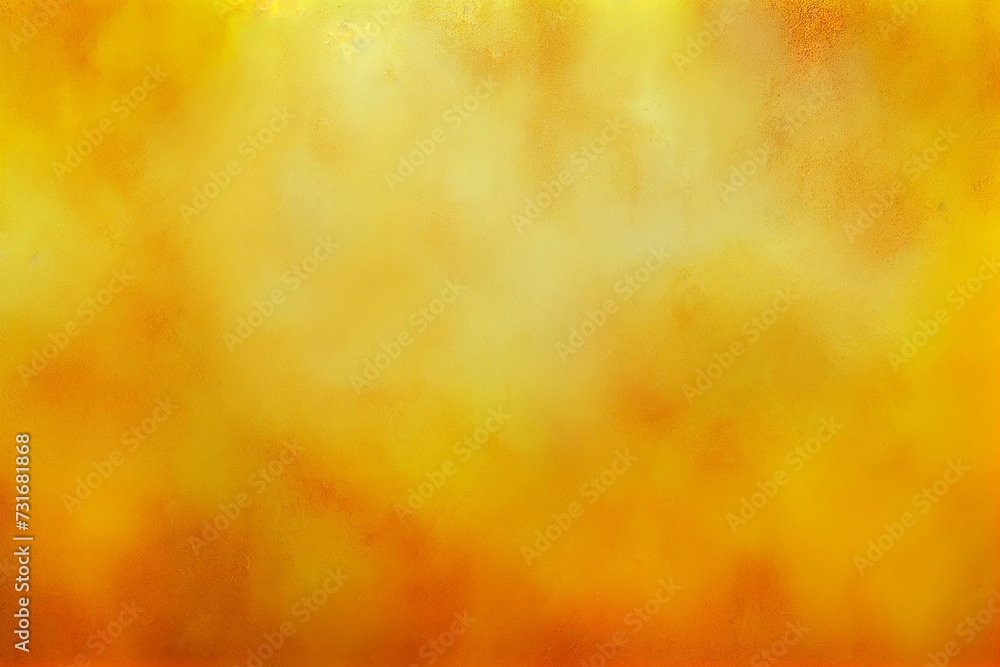 Wall mural AI generated illustration of beautiful orange grunge watercolor texture background with smoke