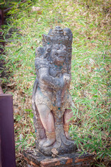 Temple statue Wat Pra That Doi Pra Chan, Mae Tha North of Thailand