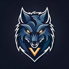 vector design gaming esport mascot logo of dog