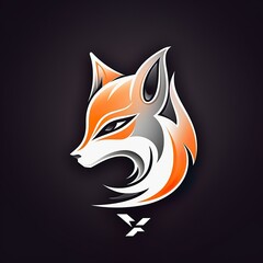 Obraz premium vector design gaming esport mascot logo of fox