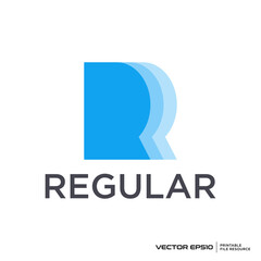 Initial R logo vector illustration