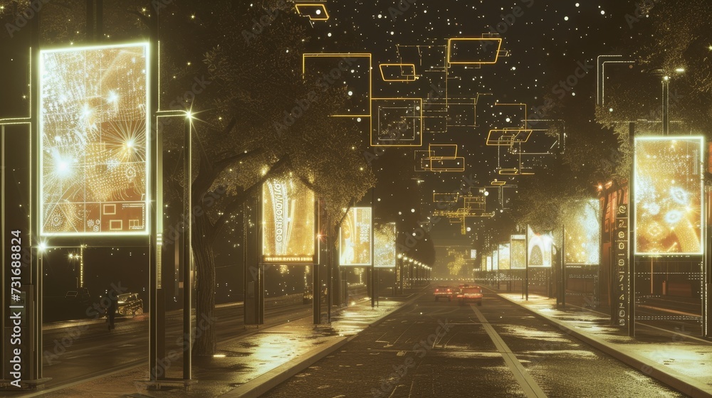 Poster digital pathways: wireless integration in sign networks