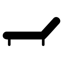 Bench chair icon isolated on white. Relax icon