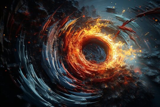 Dialectic Energy Vortex Digital Artwork

