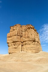 Judah Thumb, also known as Devil's Thumb, a natural rock formation near town of Judah, Saudi Arabia