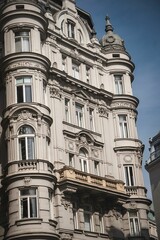 Fototapeta premium A vertical shot of a historic landmark building in Vienna, Austria