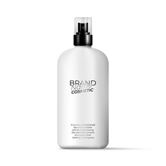 White jar for cosmetic product with white lid. 
Spray,bottle for shower gel, lotion, 
with black pump dispenser