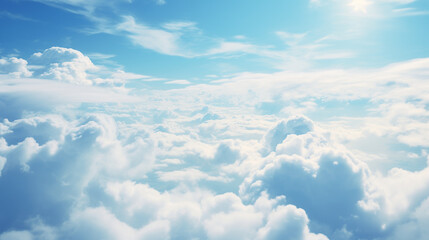 Fototapeta na wymiar clouds over the blue sky