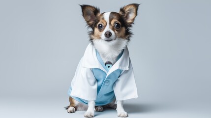 dog, Colliex in doctor gown