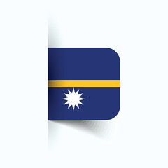 Nauru national flag, Nauru National Day, EPS10. Nauru flag vector icon