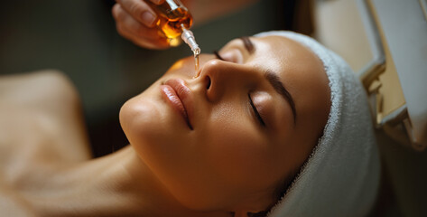 woman getting spa treatment