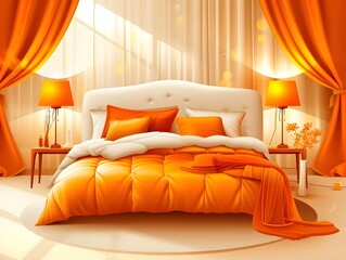 bed, bedroom, room, hotel, interior, furniture, 