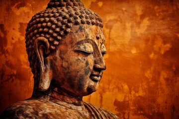 AI-generated illustration of A sculpture of Buddha