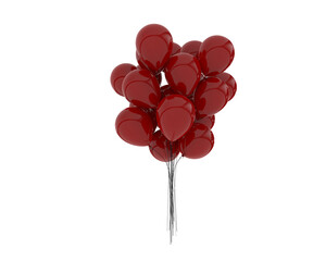 Party balloons isolated on background. 3d rendering - illustration