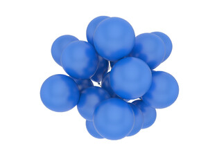 Party balloons isolated on background. 3d rendering - illustration
