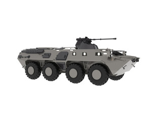 Armored vehicle isolated on background. 3d rendering - illustration