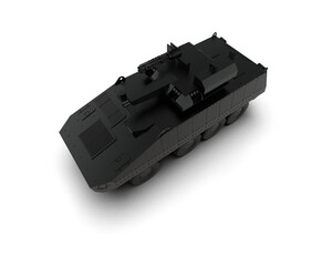 Armored vehicle isolated on background. 3d rendering - illustration