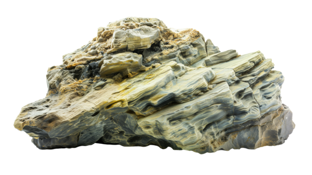 heavy reef rock, isolated on transparent background