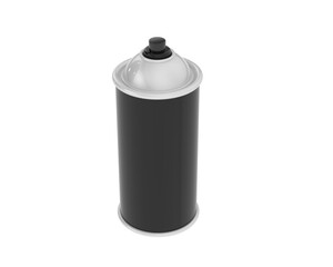 Spray can building isolated on background. 3d rendering - illustration