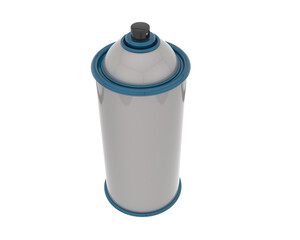 Spray can building isolated on background. 3d rendering - illustration