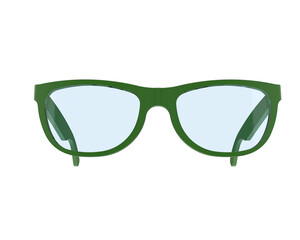 Fototapeta premium Sun glasses isolated on background. 3d rendering - illustration