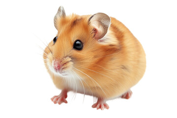 Small Hamster on Transparent Background, PNG, Generative Ai