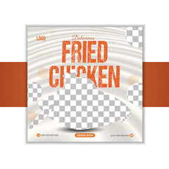 modern food social media post design