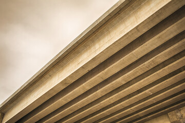 Concrete highway under construction. High quality photo