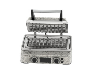 Waffle maker isolated on background. 3d rendering - illustration