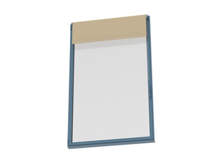 Window isolated on background. 3d rendering - illustration