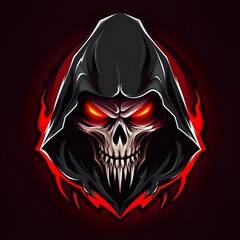 vector design gaming esport mascot logo of skeleton