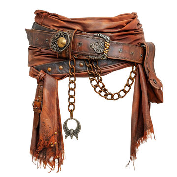 Pirate's sash, transparent background, isolated image, generative AI