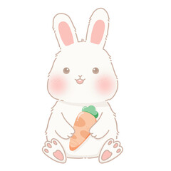 Bunny with carrot