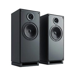 Speaker Monitors, transparent background, isolated image, generative AI