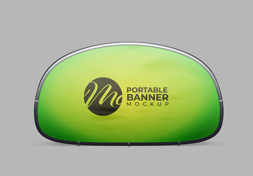Front View Pop Up Portable Banner