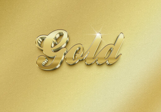 Golden Glitter Text Effect