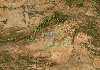 Relieve Topográfico Comunidad de Madrid 