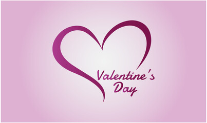 Creative Valentine's Day heart, pink background with heart