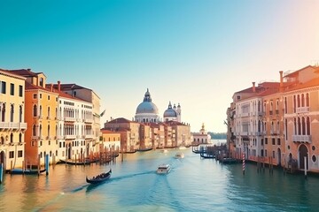 Grand canal Venice city