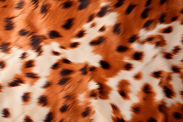 Spotted animal fur texture close up, background