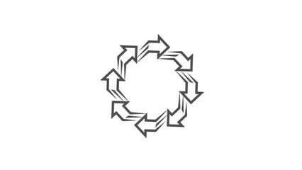 Round arrow simple animation footage video