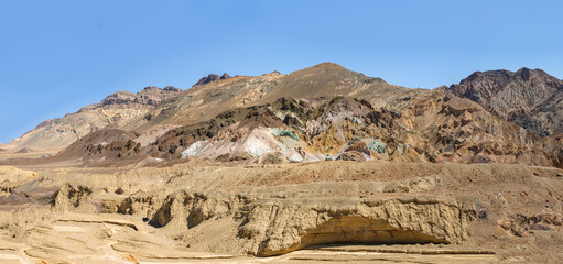 the variegated slopes of Artists Palette in Death Valley, California