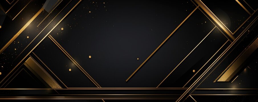 matter color black and gold abstract background polish metallic wall style, elegance luxury business and futuristic technology theme, Generative Ai